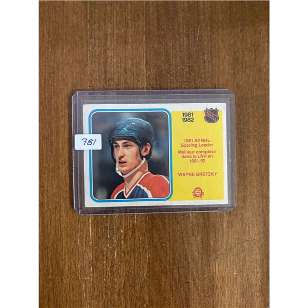 Wayne Gretzky - 1981-82 Scoring Leader - Hockey Card