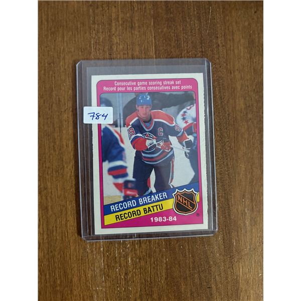Wayne Gretzky - 1983-84 Record Breaker - Hockey Card