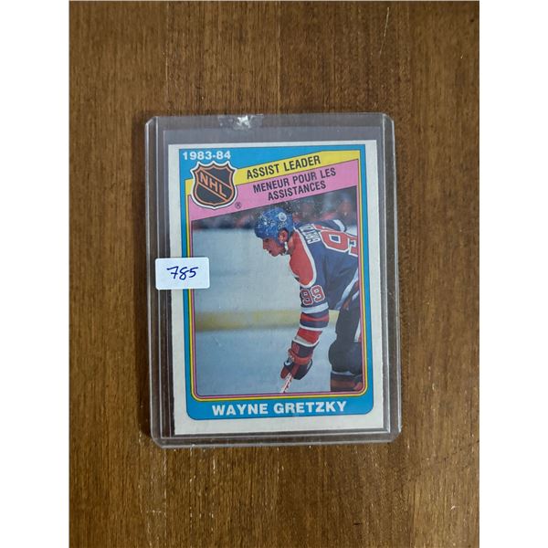 Wayne Gretzky - 1983-84 Assist Leader - Hockey Card