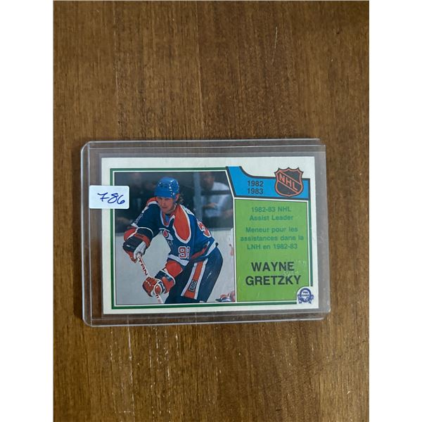 Wayne Gretzky - 1982-83 Assist Leader - Hockey Card