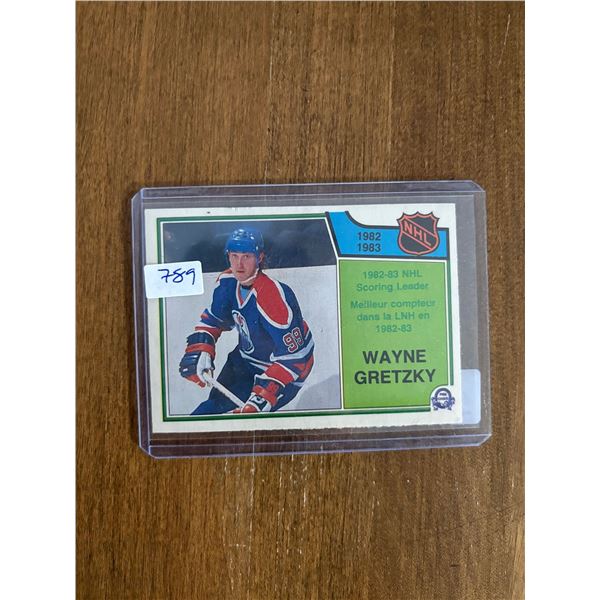 Wayne Gretzky - 1982-83 NHL Scoring Leader - Hockey Card
