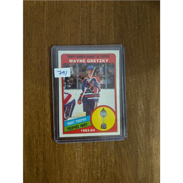 Wayne Gretzky - 1983-84 Hart Trophy  - Hockey Card