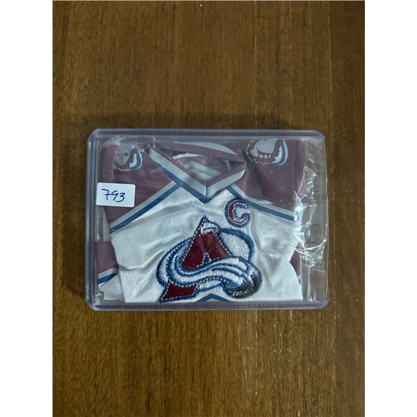 Joe Sakic Mini Jersey Card