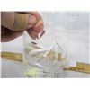 Image 3 : 7 Authentic Crystal Wine Glasses 6 inches Tall