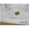 Image 5 : Lot of Authentic Crystal 2 Bells ,Mustard Jar with Lid , Occasional Dish