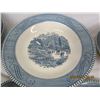 Image 5 : Antique Royal Dish Set with Currier and Ives Scenes on It
