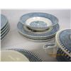 Image 7 : Antique Royal Dish Set with Currier and Ives Scenes on It