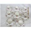 Image 4 : 8 Rare Royal Albert Petit Point Demis Tasse Tea Cups with Saucers