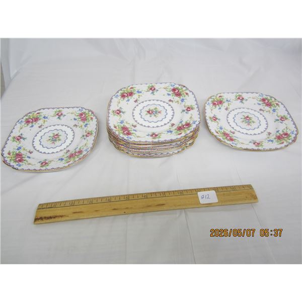 8 Royal Albert Petit Point China 6 inch Sandwich Plates