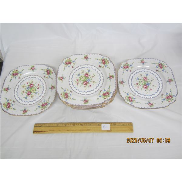 8 Royal Albert Petit Point China 8 inch Salad Plates