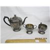 Image 1 : W.A.Rogers Silver Plate Teapot and Cream and Sugar