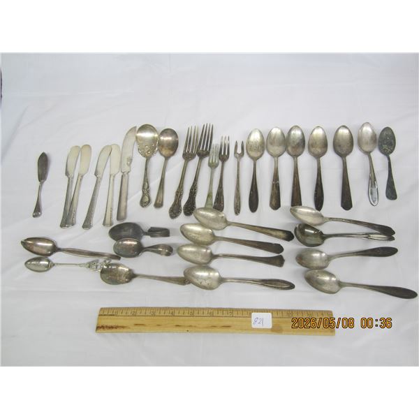 Lot of Antique Silver Plate Silverware