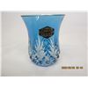 Image 2 : Vintage French Blue Crystal Vase