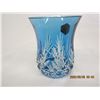 Image 4 : Vintage French Blue Crystal Vase