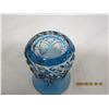 Image 6 : Vintage French Blue Crystal Vase