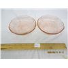 Image 1 : 2 Pink Depression Glass Bowls