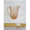 Image 1 : Pink Depression Glass Pitcher Good Shape