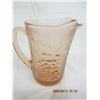 Image 2 : Pink Depression Glass Pitcher Good Shape