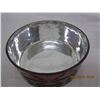 Image 4 : Large Vintage Red Cut Glass Serving Bowl 9.5 inches Across