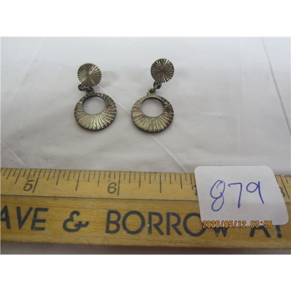 Pair of Vintage Sterling  Silver 925 Ear Rings