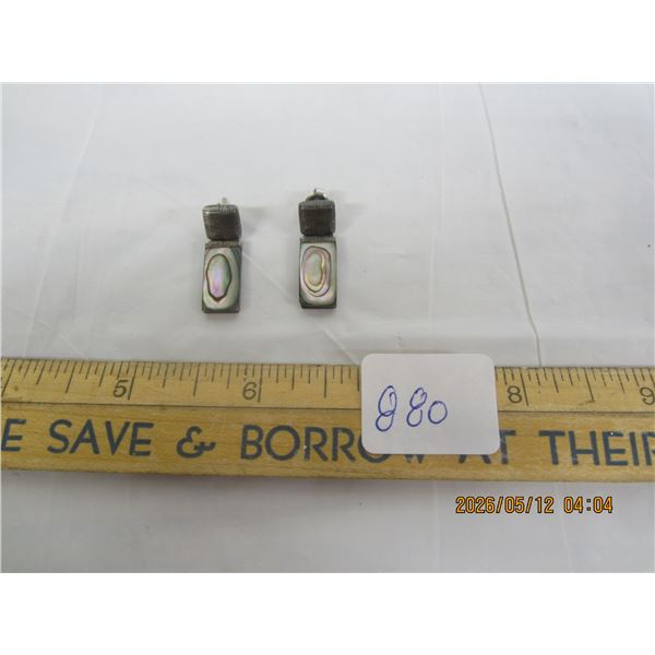 Pair of Vintage 925 Sterling Silver Ear Rings