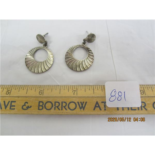 Pair of Vintage Sterling Silver 925 Ear Rings
