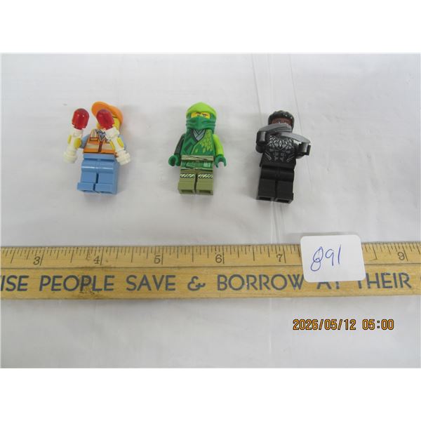 Lot of 3 Lego Mini Figures