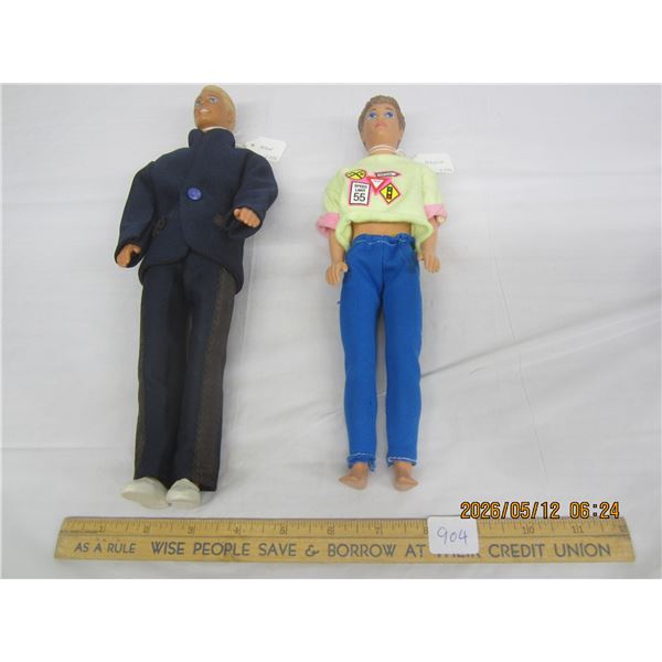 2 Vintage Barbie Dolls Ken and Kevin