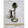 Image 1 : Antique Nickle Plated Brass Western Electric Candle Stick Telephone with Receiver
