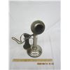 Image 6 : Antique Nickle Plated Brass Western Electric Candle Stick Telephone with Receiver