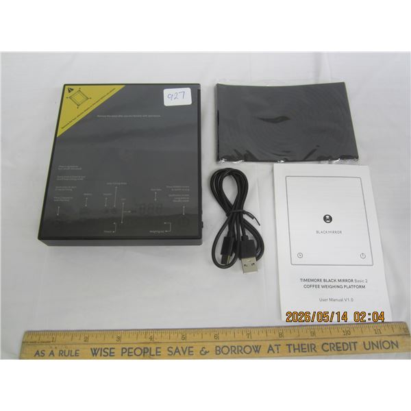 Timemore Black Mirror Mini Espresso Coffee /Food  Kitchen Scale and  Timer Tested and Working
