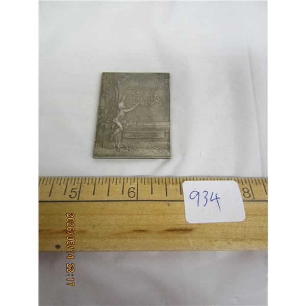 1904 French Shooting Medal Rare Item