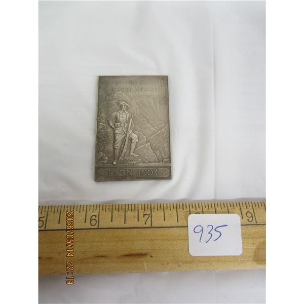 1904 French Shooting Medal Rare Item