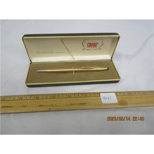 Cross 14 kt Gold Filled Pen with Original Case