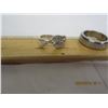 Image 2 : Lot of 4 Silver Toned Rings