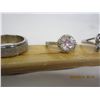 Image 6 : Lot of 4 Silver Toned Rings