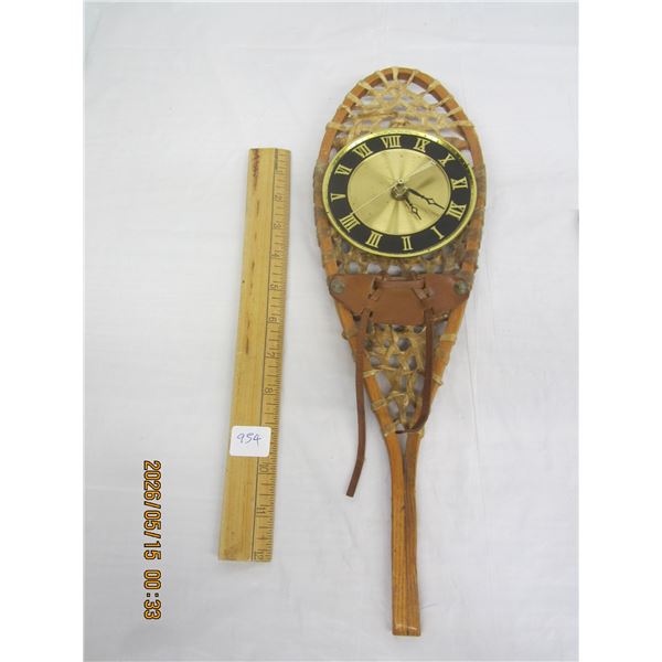Vintage Mini Snowshoe Turned into a Clock