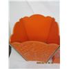 Image 3 : 1970's Bathroom Trash Can and Matching Kleenex in Orange in Good Condition