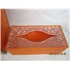 Image 6 : 1970's Bathroom Trash Can and Matching Kleenex in Orange in Good Condition