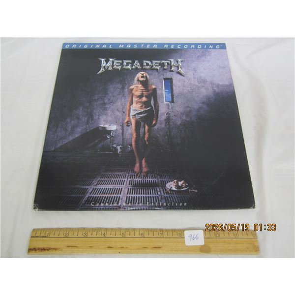 Rare LP Original Megadeth Countdown to Extinction Master Recording  Clean Vinyl
