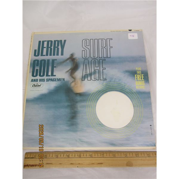 Original 1960's Jerry Cole and His Spacemen Surf Age Clean Vinyl LP Record