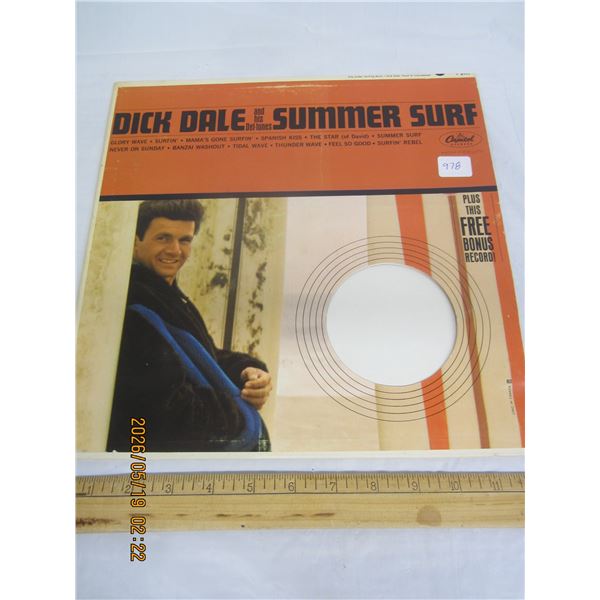 Original 1960's Dick Dale and his Del-Tones Summer Surf Clean Vinyl LP Record