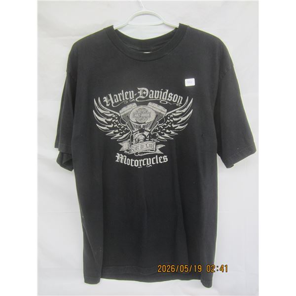 Vintage Authentic Edmonton ,Alberta Harley Davidson T Shirt Size XL
