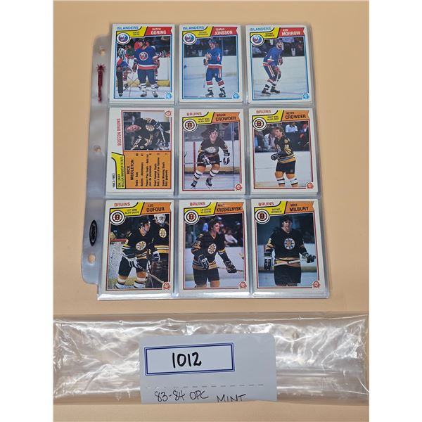 1983-84 O-Pee-Chee Hockey Cards - 114 Mint Cards
