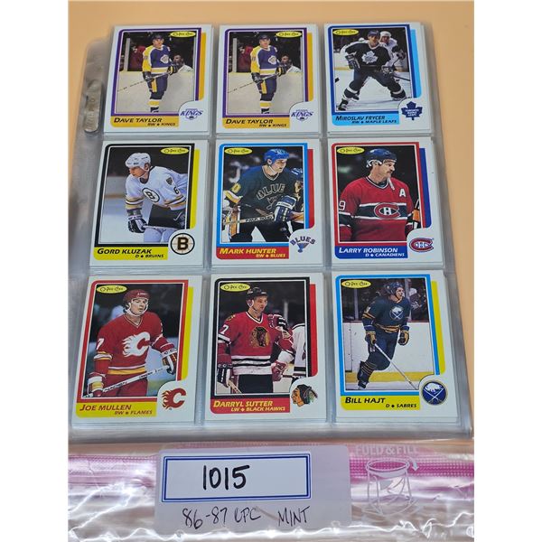 1986-87 O-Pee-Chee Hockey Cards - 156 Mint cards