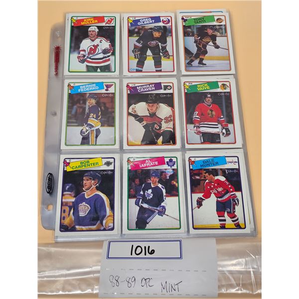 1988-89 O-Pee-Chee Hockey Cards - 160 Mint Cards