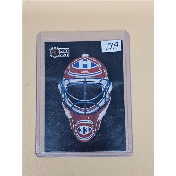Pro Set Patrick Roy Mask Card - Montreal Canadiens