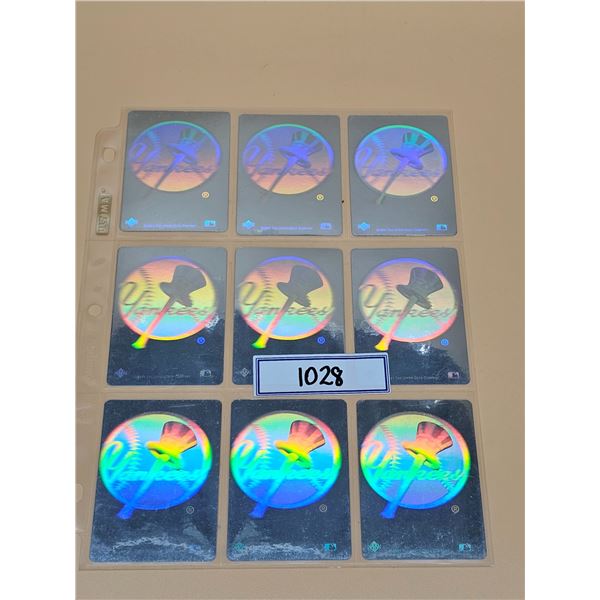 Upper Deck Baseball Hologram Stickers - Yankees