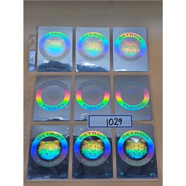 Upper Deck Baseball Hologram Stickers - Tigers