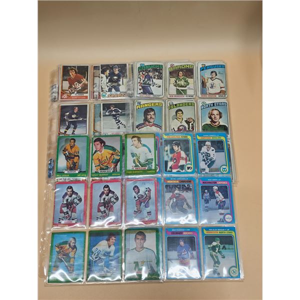 OLD #2 Filler Lot Various Years mid  to late 70's - 90 cards in sheets